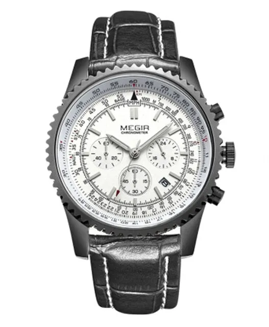 MEGIR Quartz Watch Men Military Sport Chronograph Luminous Clock Mens Watches Top Brand Luxury Wristwatch relogio masculino