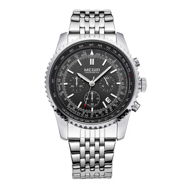 MEGIR Quartz Watch Men Military Sport Chronograph Luminous Clock Mens Watches Top Brand Luxury Wristwatch relogio masculino