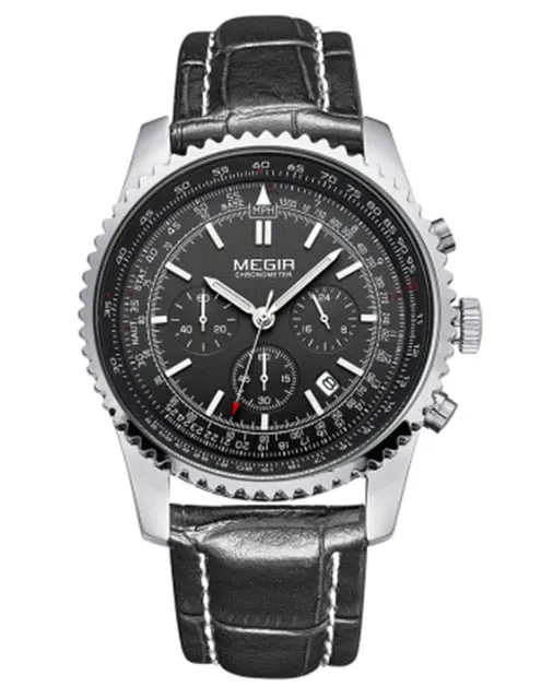 MEGIR Quartz Watch Men Military Sport Chronograph Luminous Clock Mens Watches Top Brand Luxury Wristwatch relogio masculino