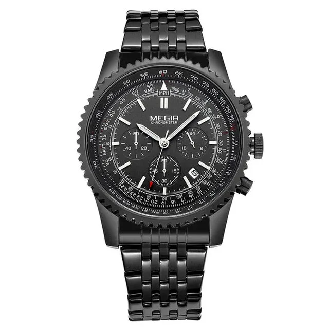 MEGIR Quartz Watch Men Military Sport Chronograph Luminous Clock Mens Watches Top Brand Luxury Wristwatch relogio masculino