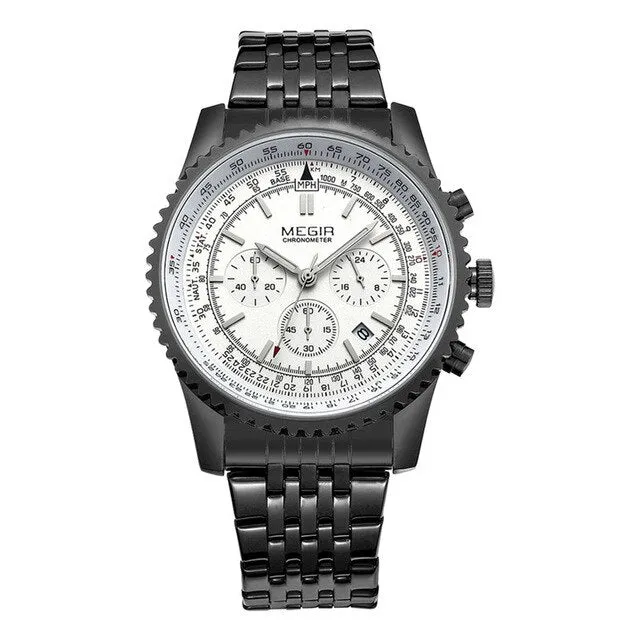 MEGIR Quartz Watch Men Military Sport Chronograph Luminous Clock Mens Watches Top Brand Luxury Wristwatch relogio masculino