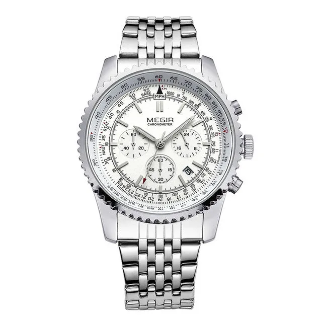 MEGIR Quartz Watch Men Military Sport Chronograph Luminous Clock Mens Watches Top Brand Luxury Wristwatch relogio masculino