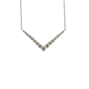 Memoire Small V Pendant Necklace