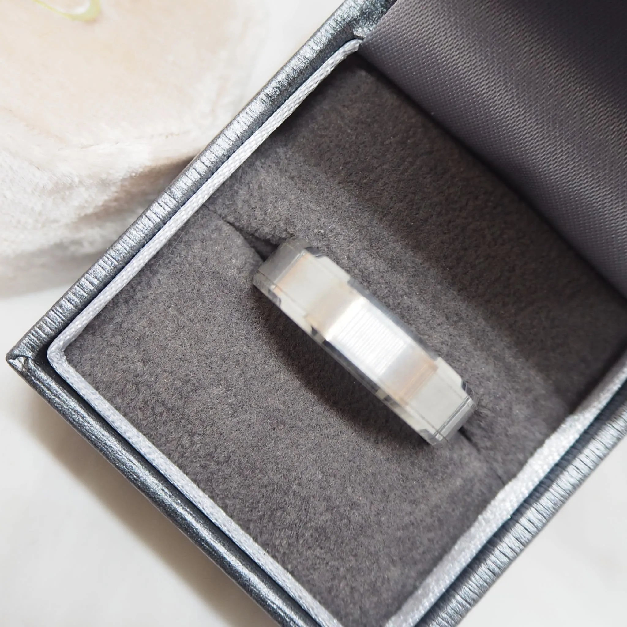 Men's High Polish Wedding Ring Flat Band