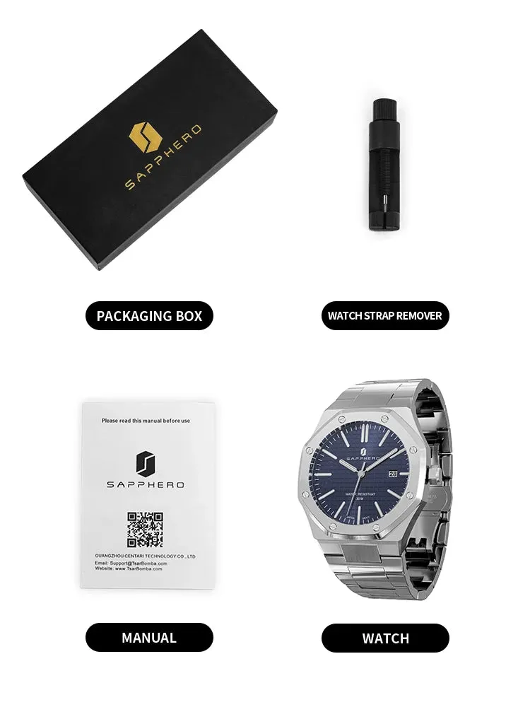 Men's Luxury Brands Stainless Steel Watches