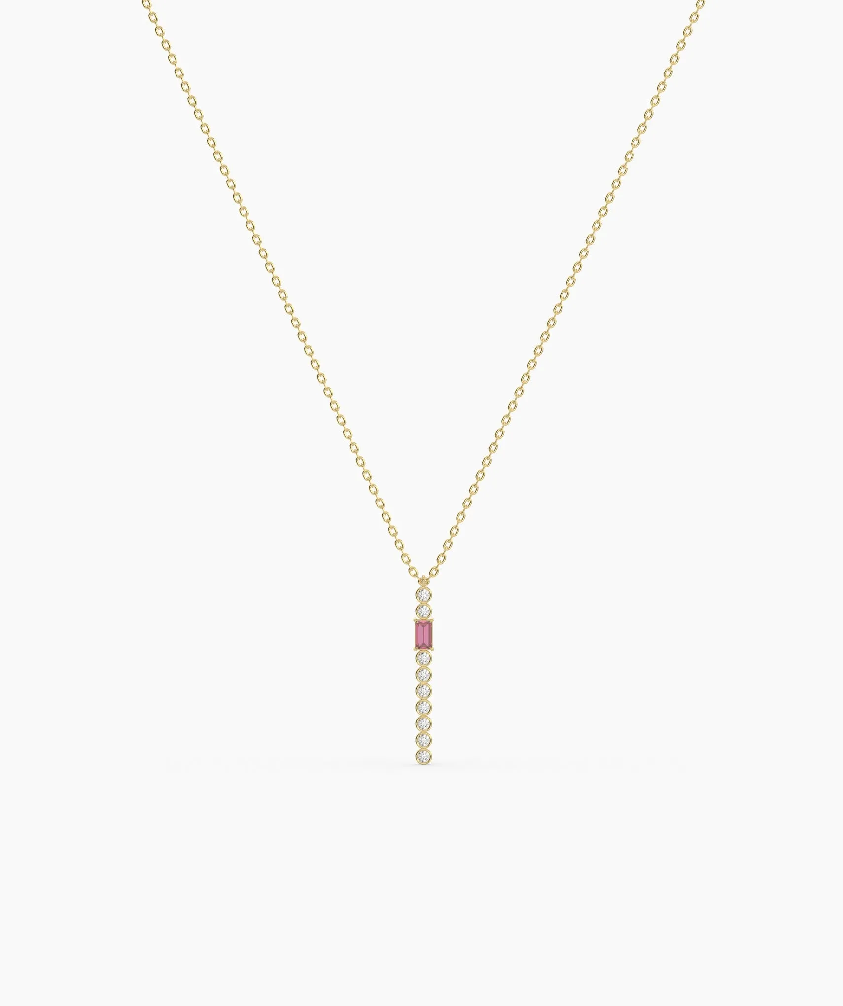 Minimalist Vertical Drop Necklace