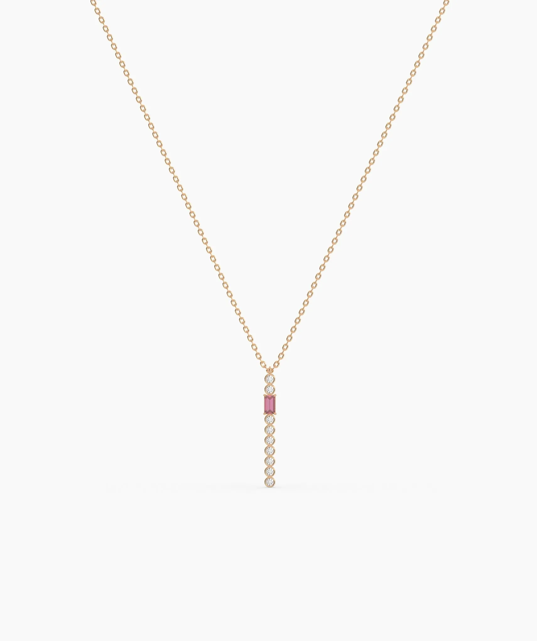 Minimalist Vertical Drop Necklace