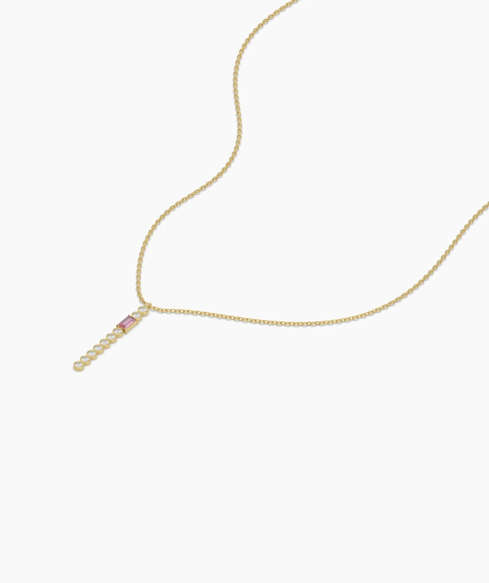 Minimalist Vertical Drop Necklace