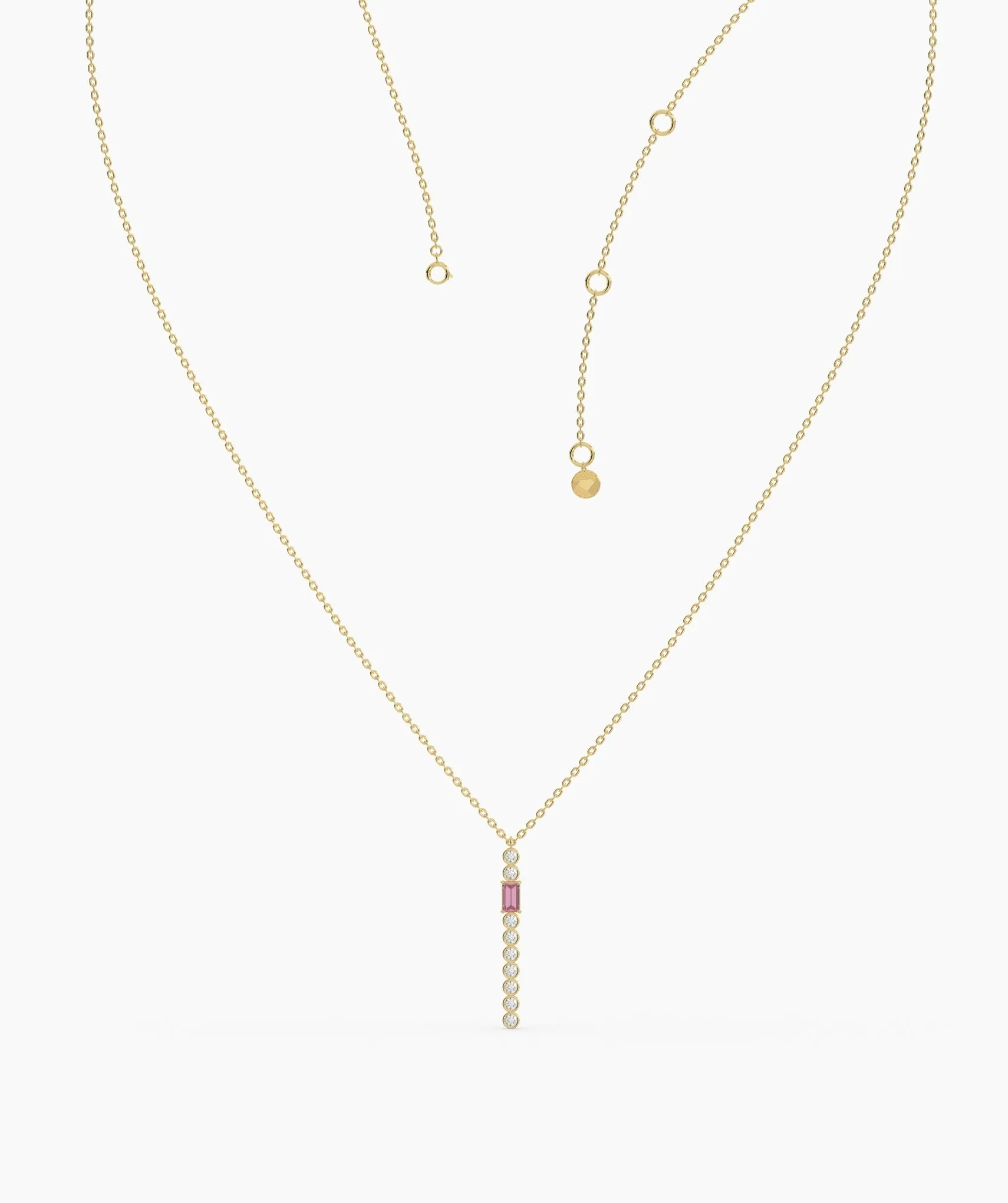 Minimalist Vertical Drop Necklace