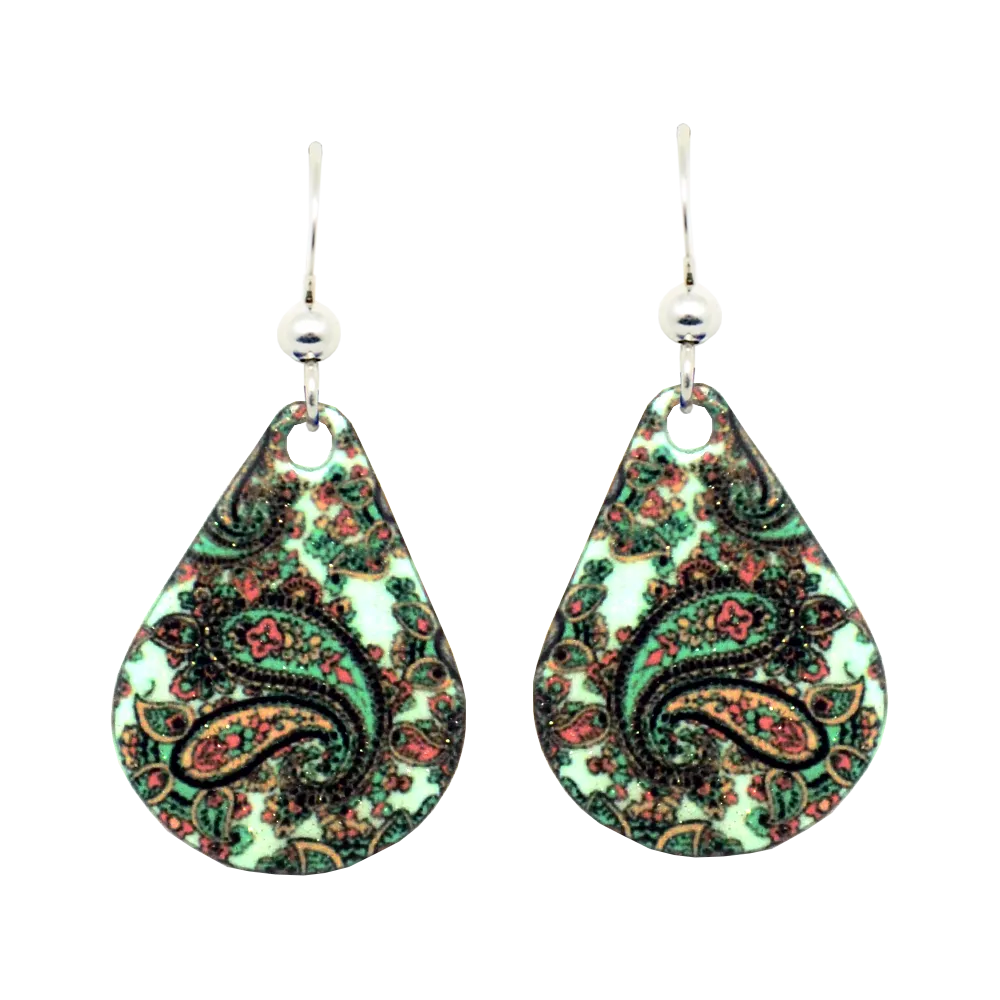 Mint Coral Paisley