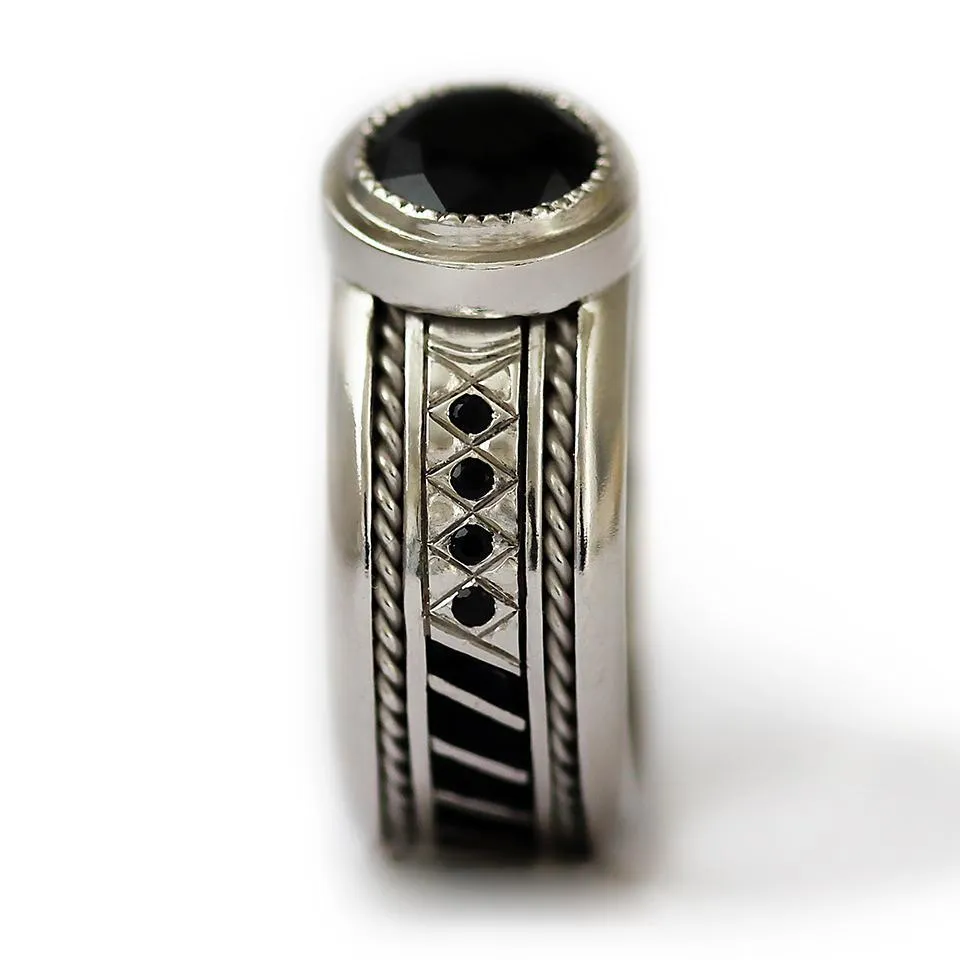 Misti- black and white engagement rings