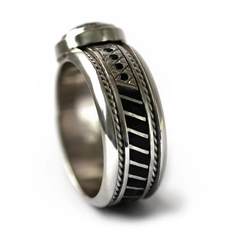 Misti- black and white engagement rings