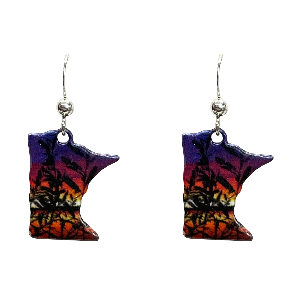 MN, Waves of Grain Earrings #2362