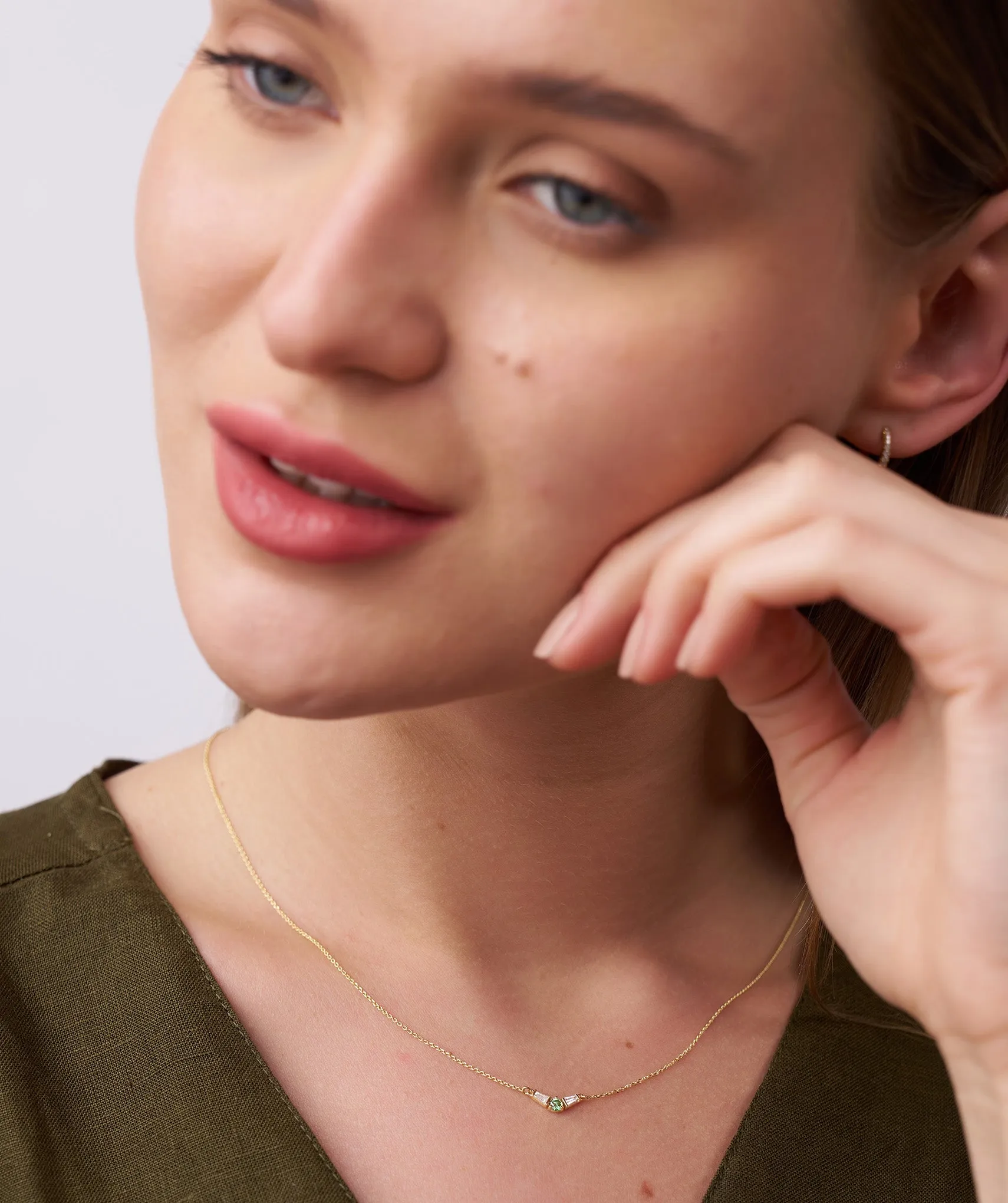 Modern Trio Gold Necklace