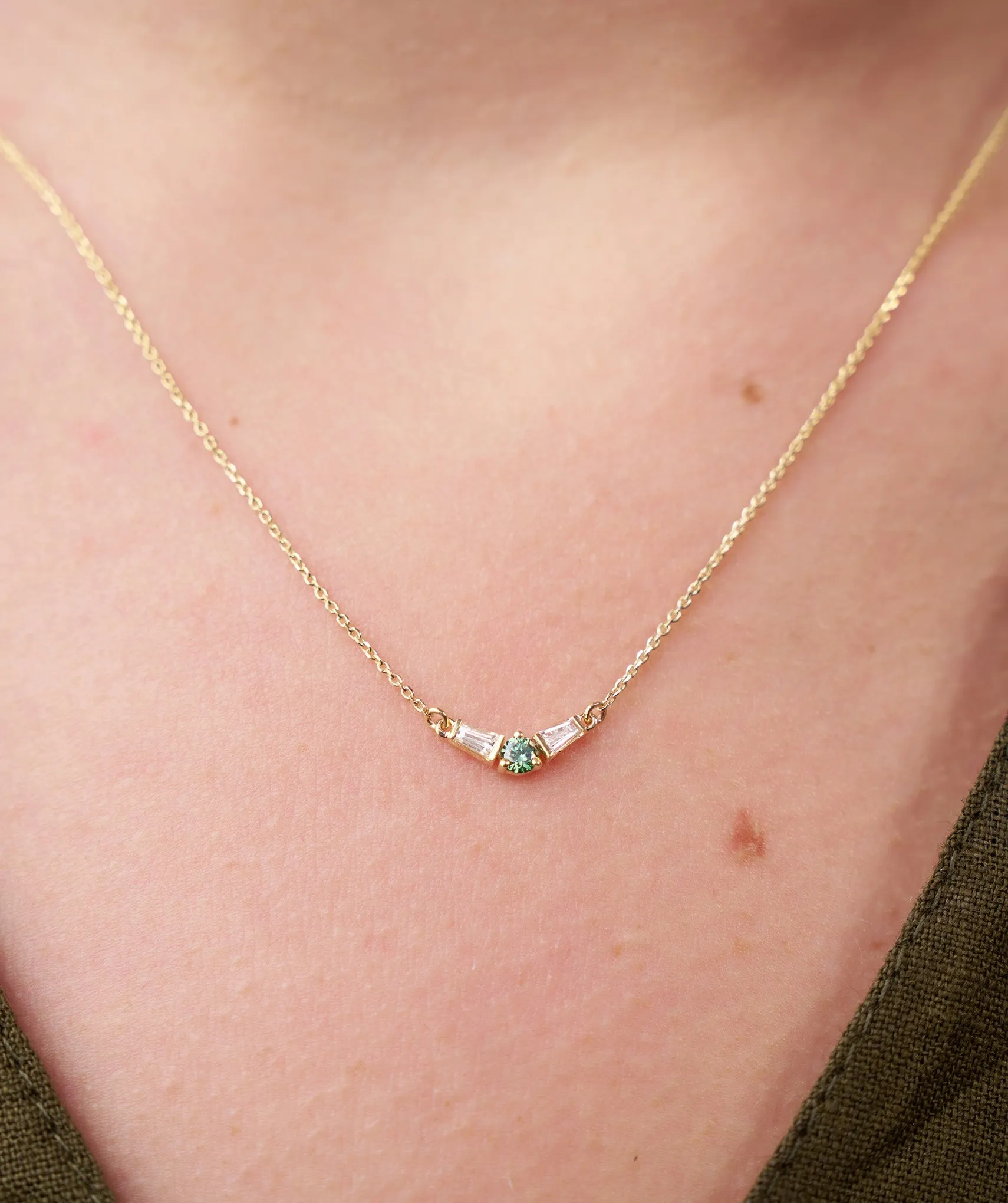 Modern Trio Gold Necklace