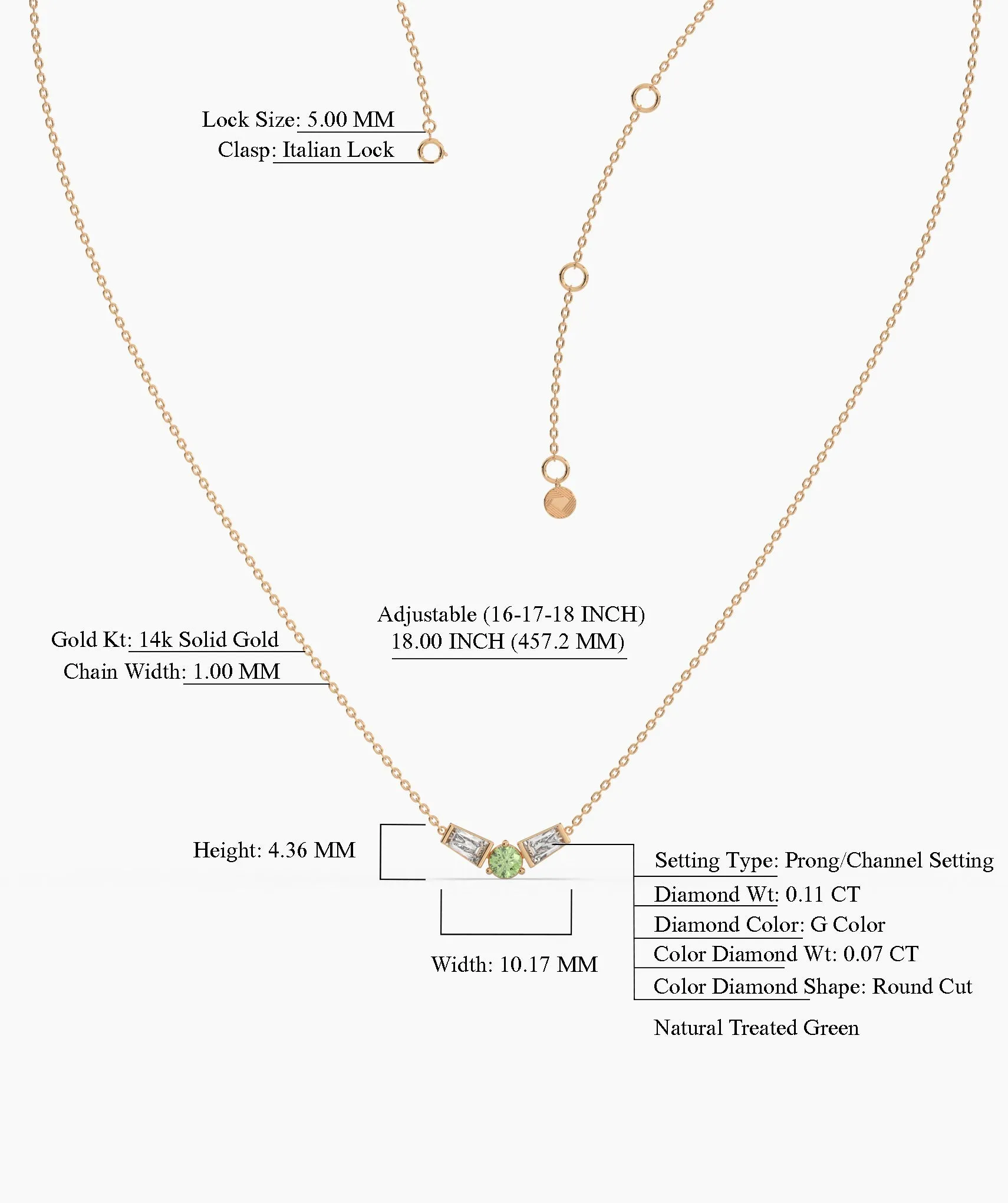 Modern Trio Gold Necklace