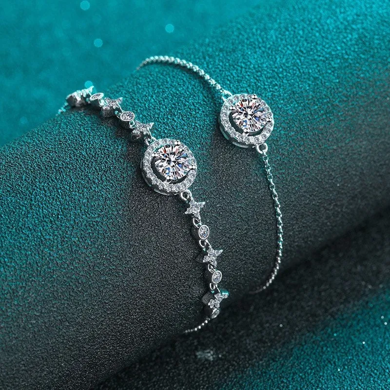 Moissanite Bracelet 1ct Diamond - BM002