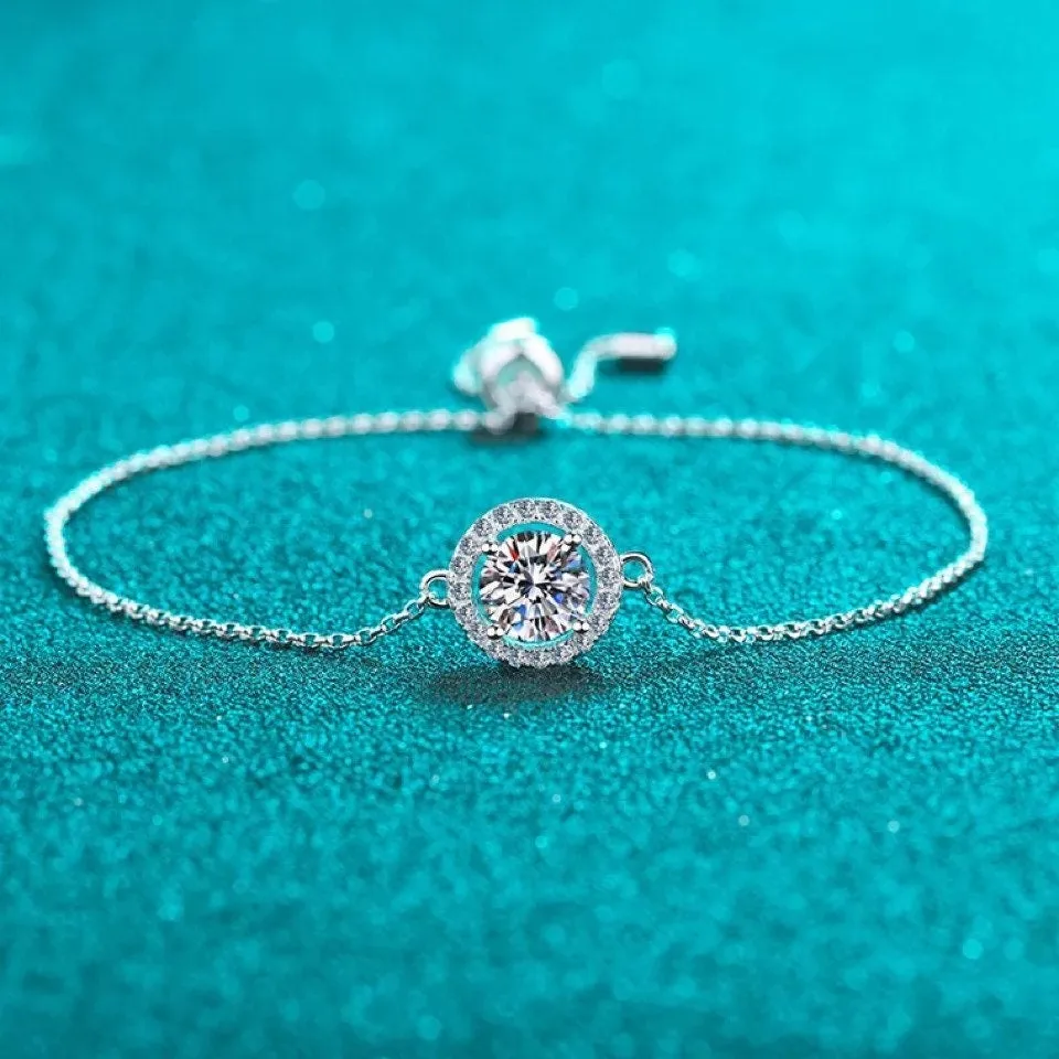 Moissanite Bracelet 1ct Diamond - BM002