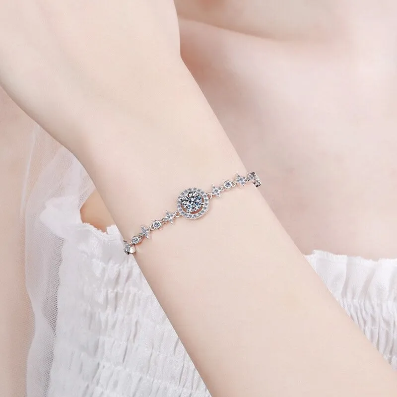 Moissanite Bracelet 1ct Diamond - BM002