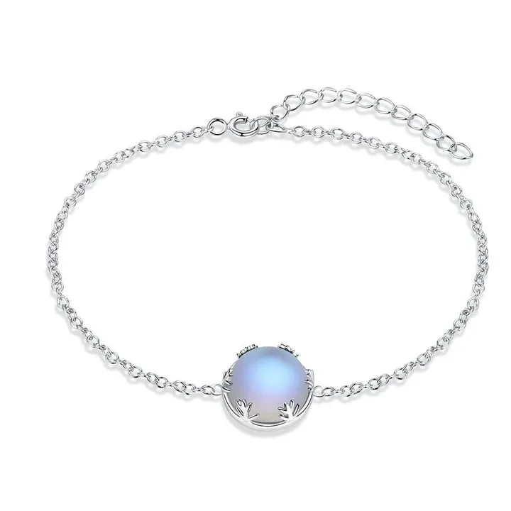 Moonstone 925 Sterling Silver Tennis Bracelet Jewelry
