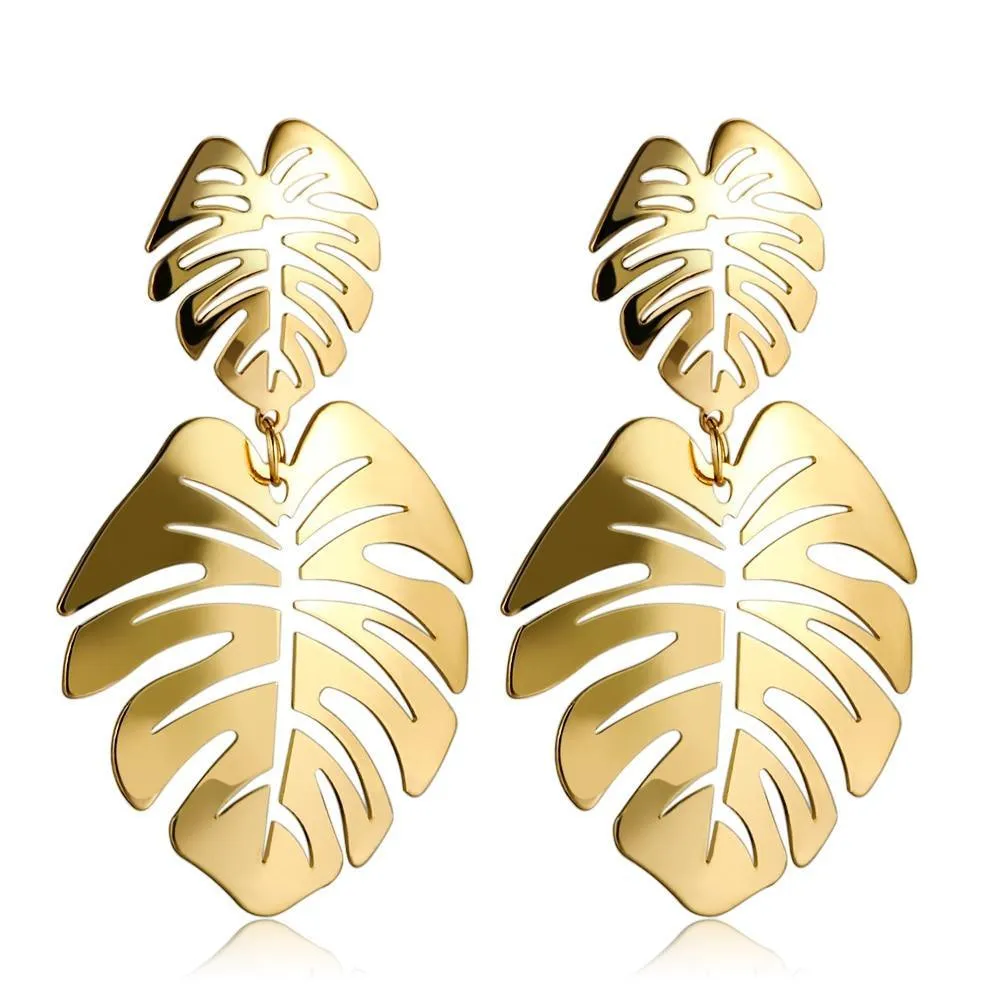 New Korean Heart Statement Drop Earrings  For Women In Fashion Vintage Geometric Acrylic Dangle Hanging Earring Jewelry Style