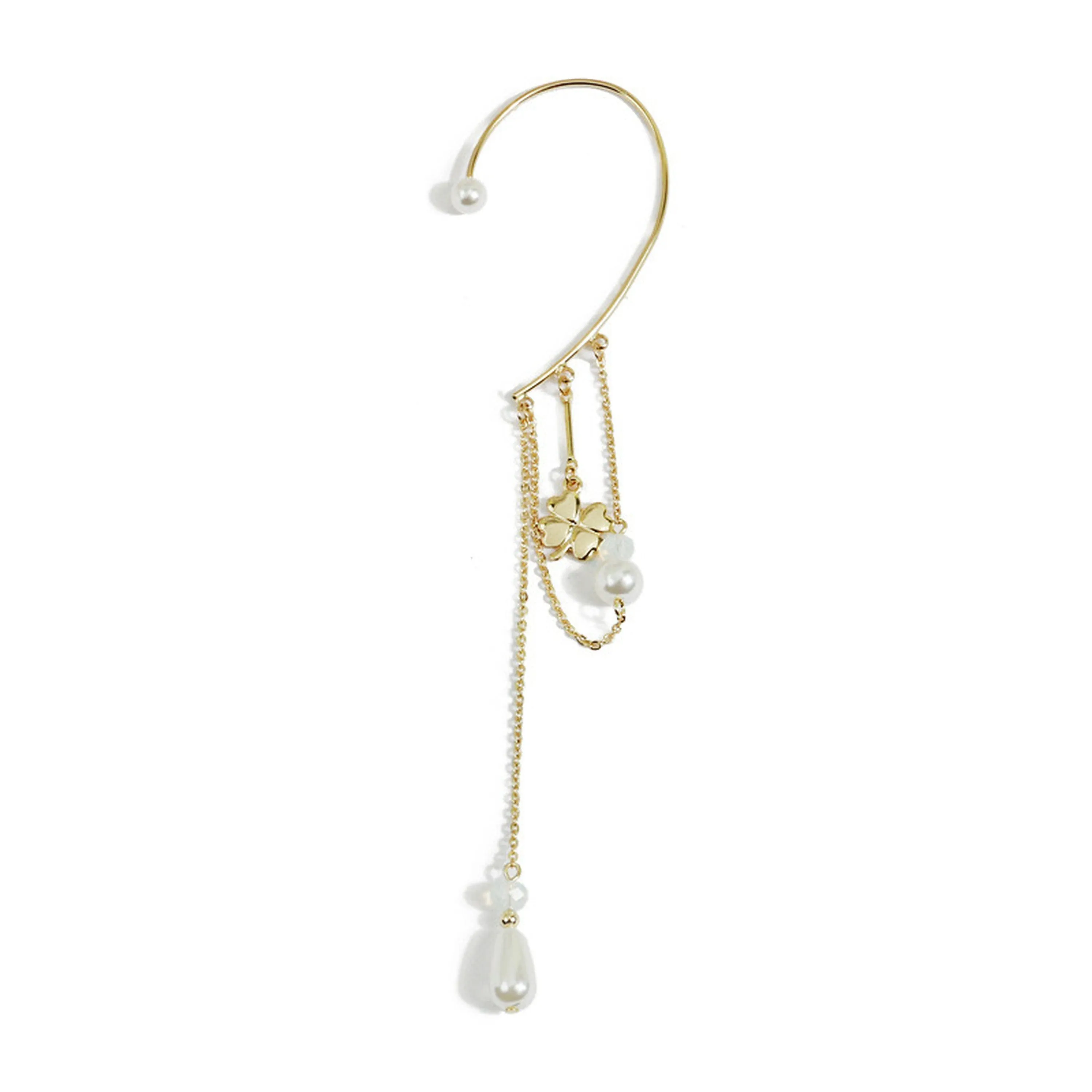 No Piercing Dainty Pearl Ear Cuff