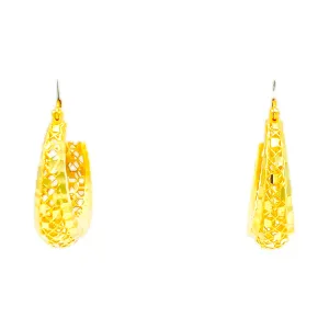 Noble Majestic 22k Gold Hoop Earrings