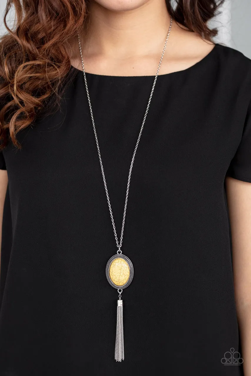 Nomadic Dramatics Yellow Paparazzi Necklace