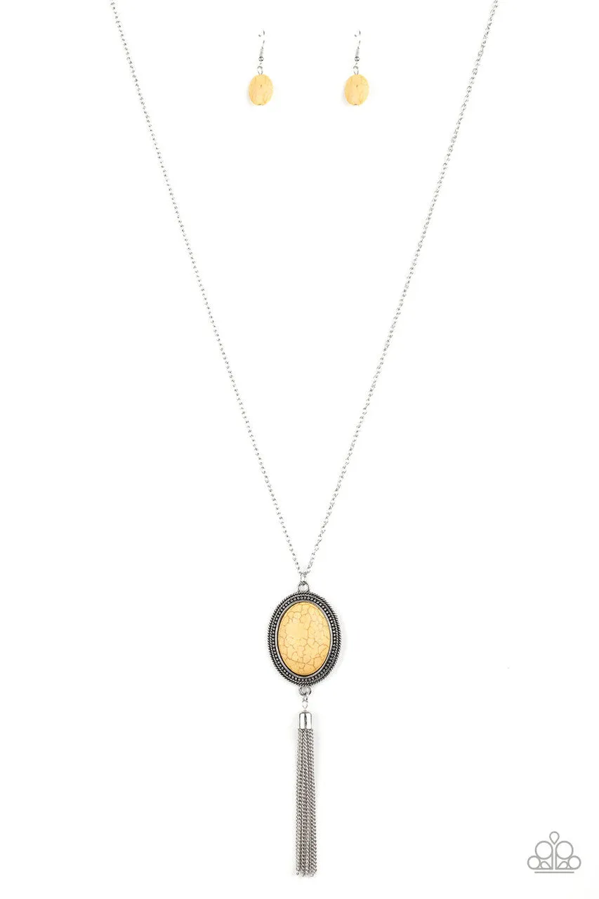 Nomadic Dramatics Yellow Paparazzi Necklace