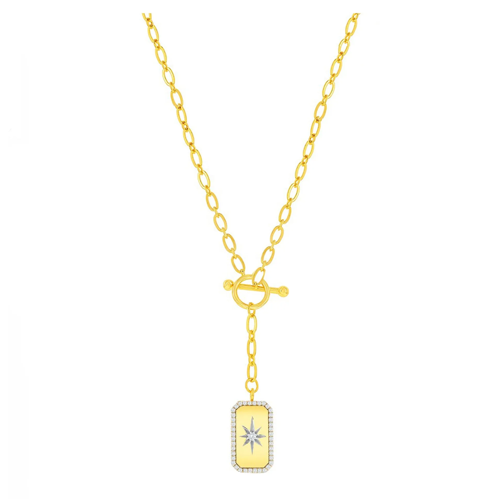 North Star Pendant Toggle Necklace