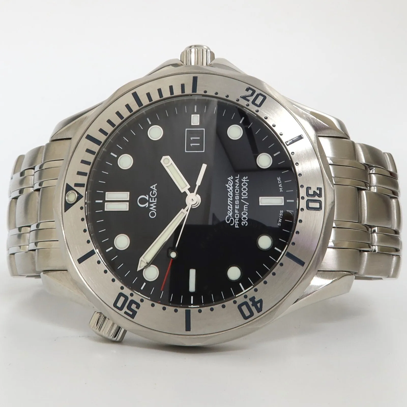 Omega Seamaster Black Dial Quartz Stainless Steel 41MM 300M Date  2261.50