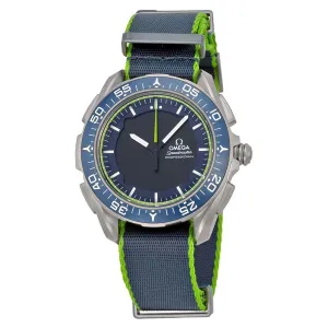 Omega Skywalker X-33 Chronograph Analog Digital Dial Blue and Green Nylon Men's Watch 31892457903001 318.92.45.79.03.001