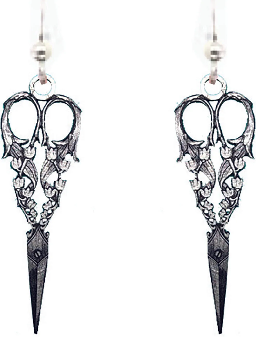 Ornate Scissors Earrings