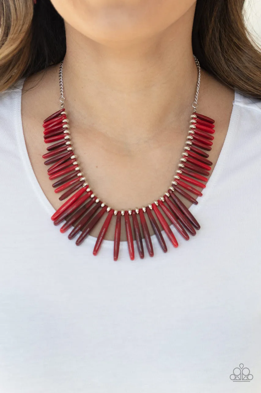 Out of My Element Red Paparazzi Necklace