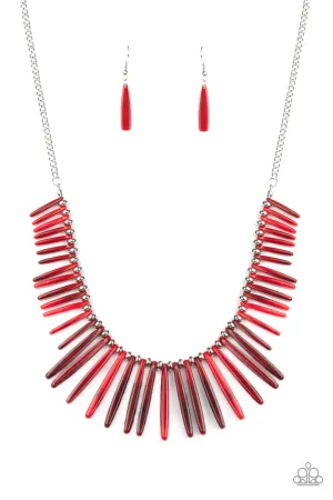 Out of My Element Red Paparazzi Necklace