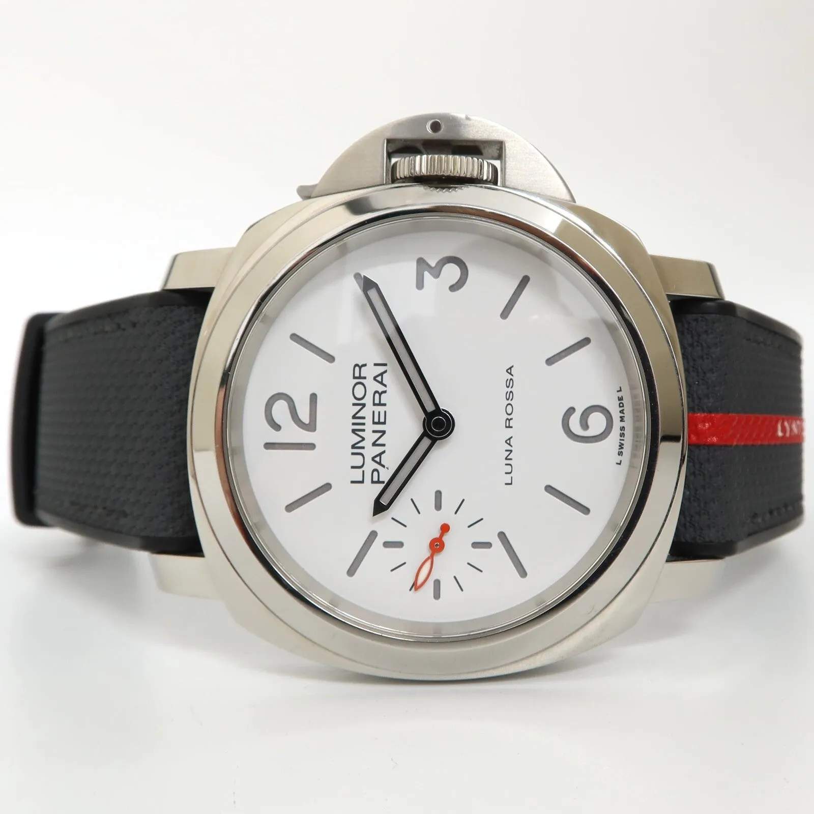 Panerai Luminor Luna Rossa White Dial Stainless Steel 44MM Manual Wind PAM01342