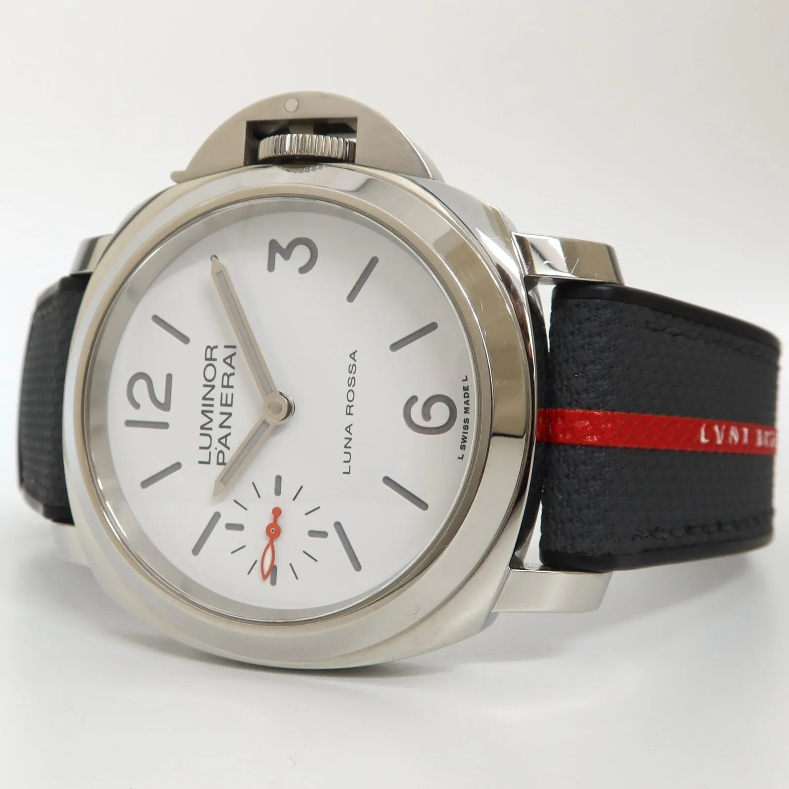 Panerai Luminor Luna Rossa White Dial Stainless Steel 44MM Manual Wind PAM01342