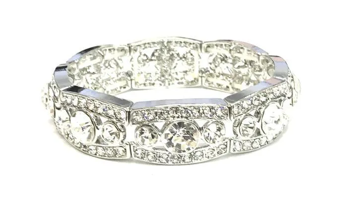 Paparazzi Easy on the Ice - White Bracelet