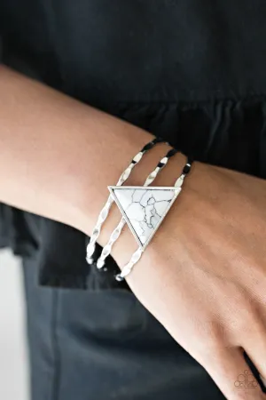 Paparazzi - Put Up A Frontier - White Bracelet