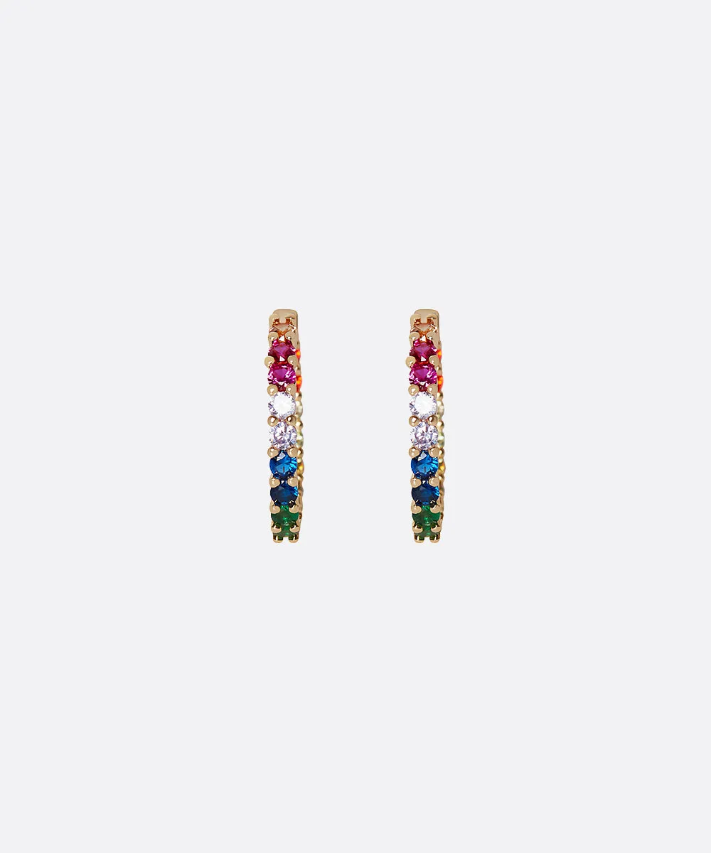 Parfaite Multicolor Gem Hoops