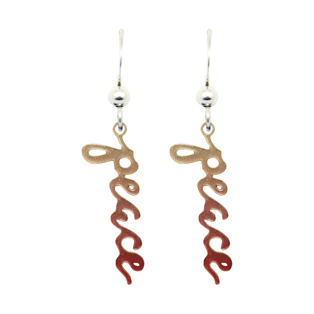Peace earrings by d'ears #2097