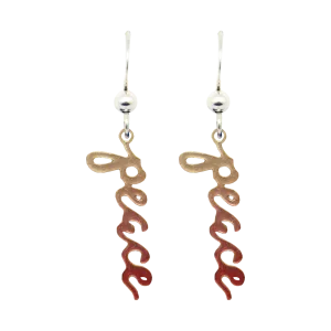 Peace earrings by d'ears #2097