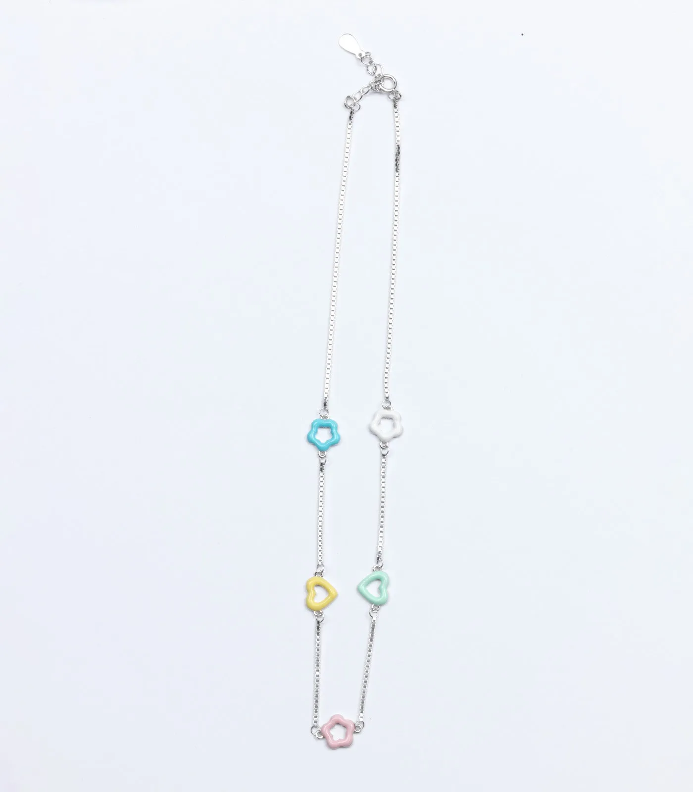 Pestal Flower Necklace (Silver)