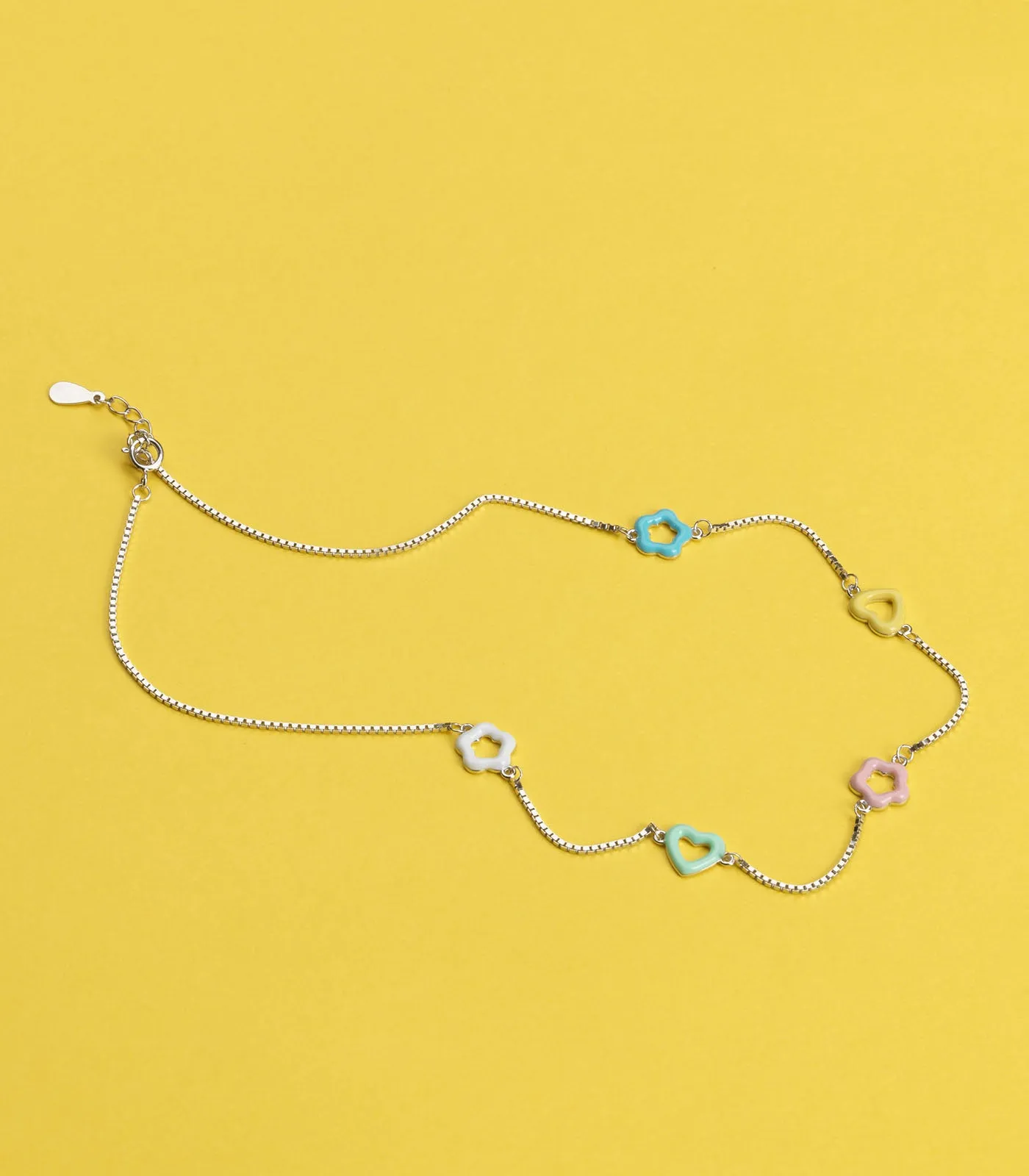 Pestal Flower Necklace (Silver)