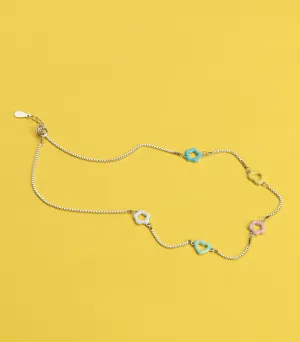Pestal Flower Necklace (Silver)