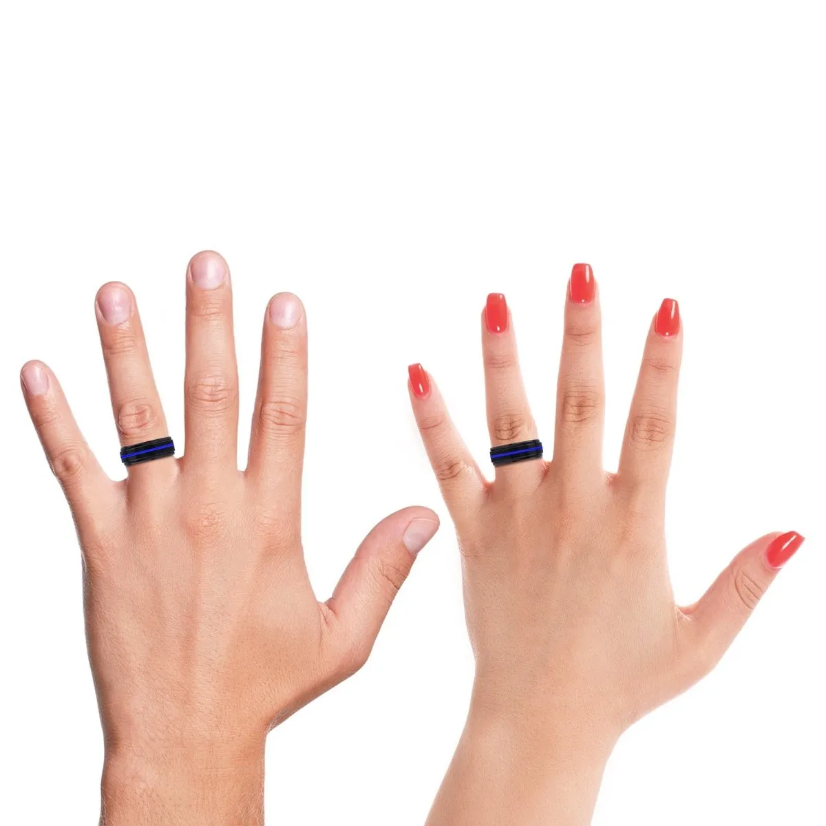 PIKE | Orange Ring, Black Tungsten Ring, Blue Groove, Stepped Edge
