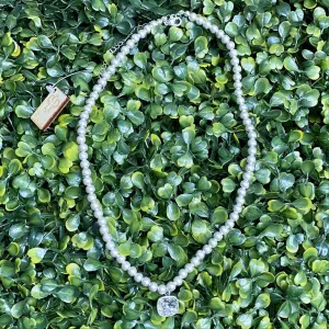 Pink Panache Silver Bead Necklace