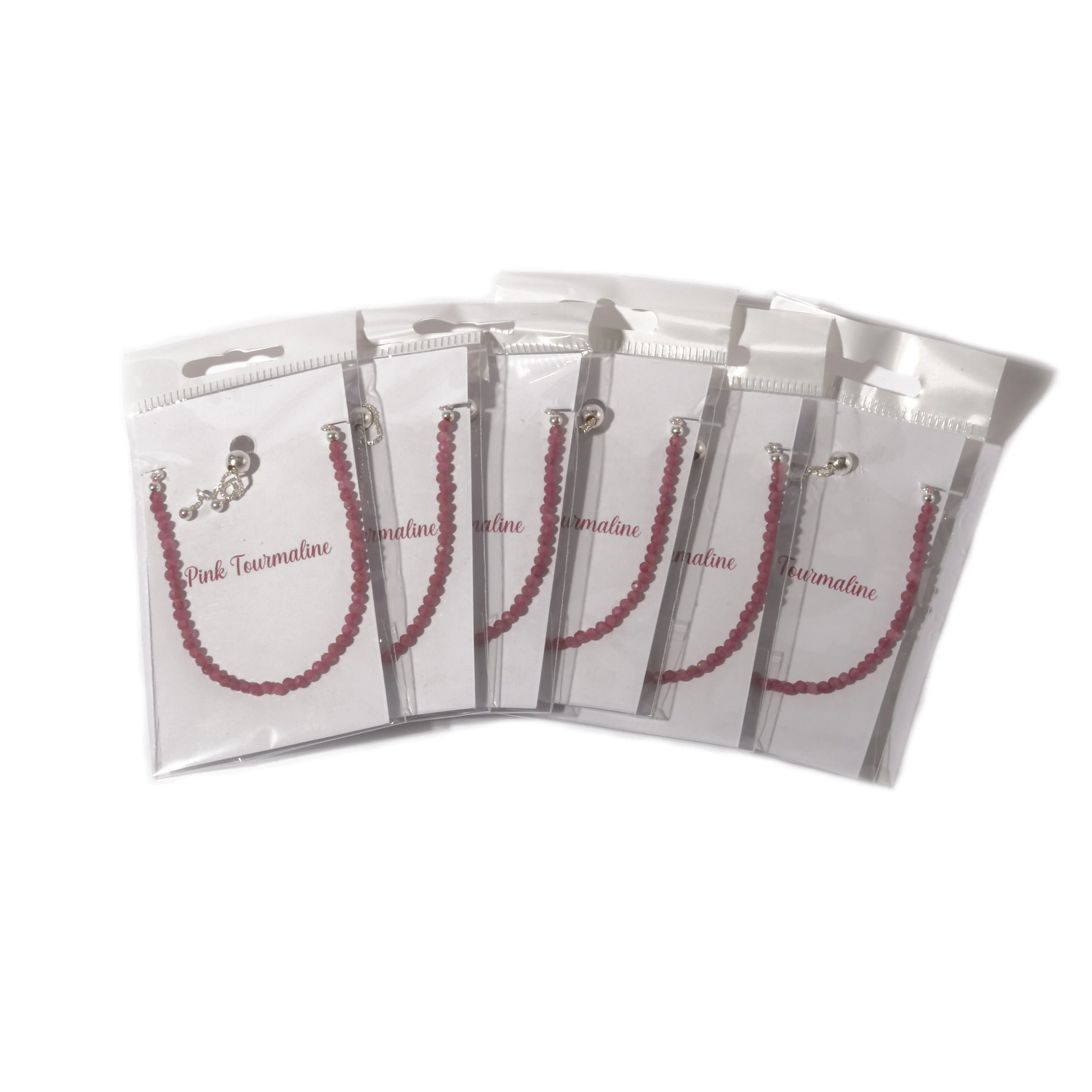 Pink Tourmaline Sterling Silver Bracelet - Pack