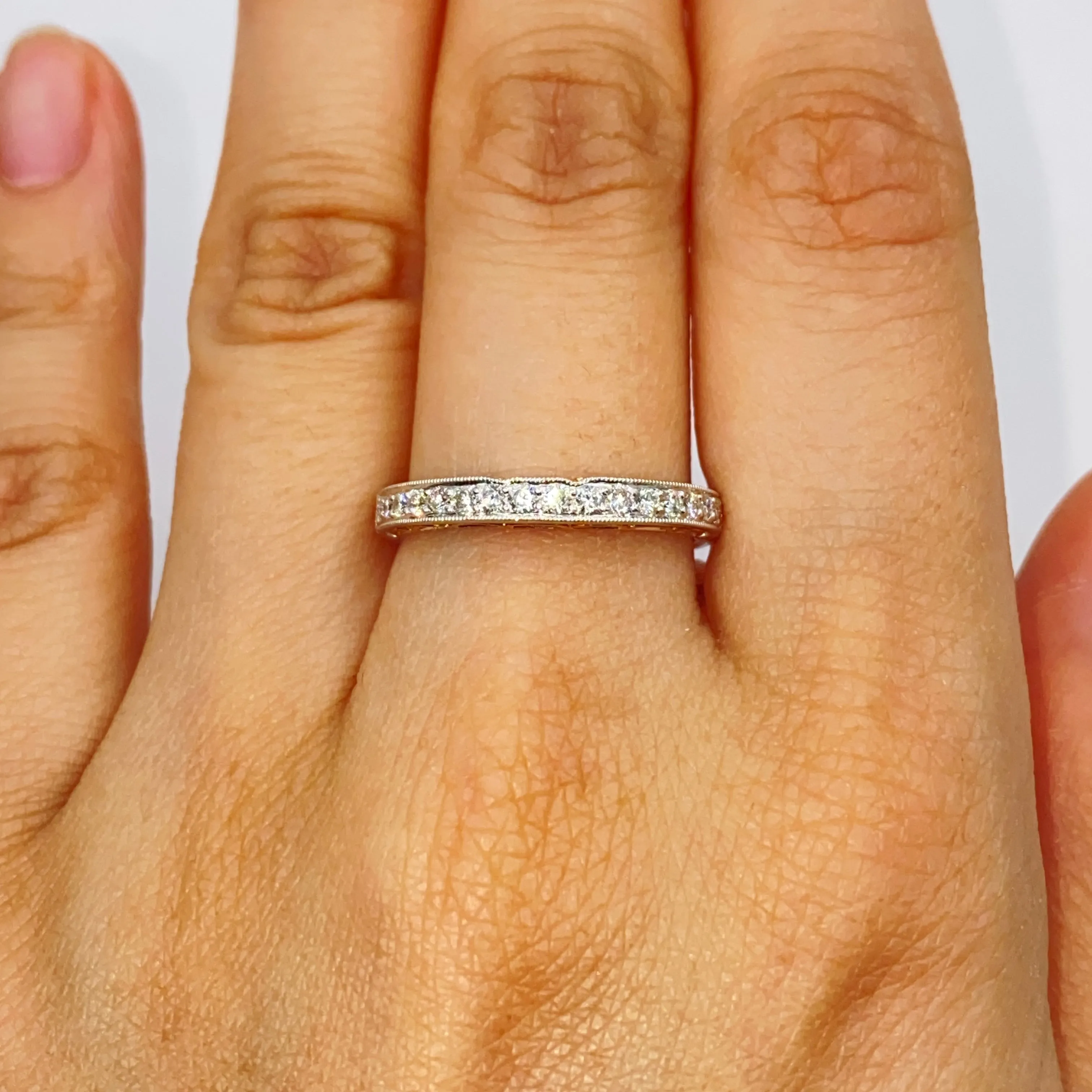 Platinum Verona Diamond Band Ring