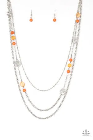 Pretty Pop-tastic! Orange Paparazzi Necklace